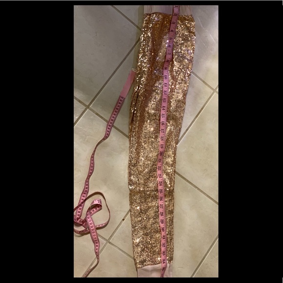 Brand New MidWaist Rose Gold Polyester Pants Jrs S - Picture 6 of 8